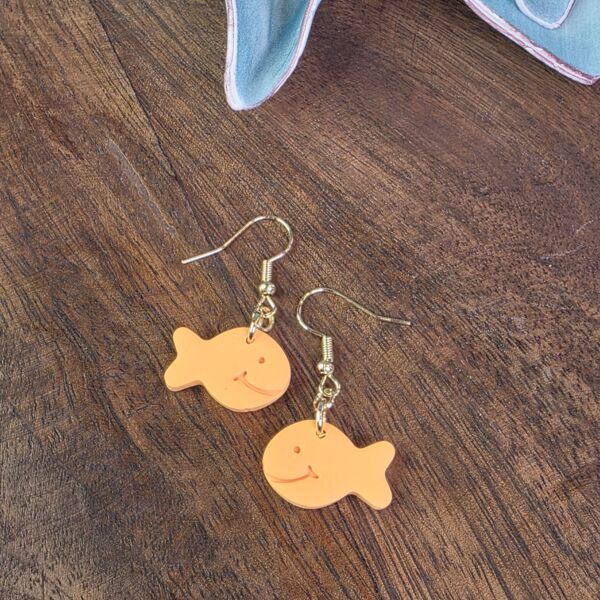 Goldfish Dangle Earrings Thumbnail